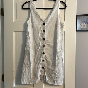 Mia & Tess from the Paper Store black pin stripe mini dress